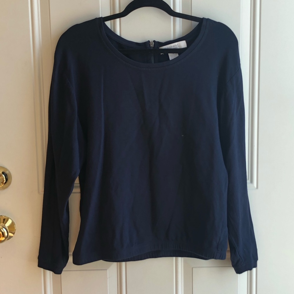 Navy long sleeve top